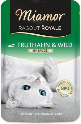 Kapsička Miamor Ragout Royale Adult krocan a zvěřina ve šťávě 100g