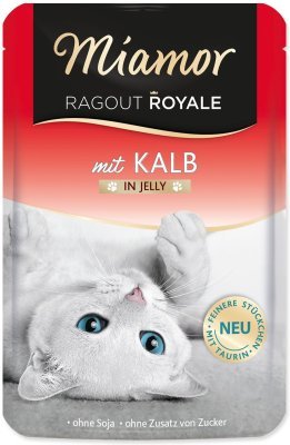 Kapsička Miamor Ragout Royale Adult telecí v želé 100g