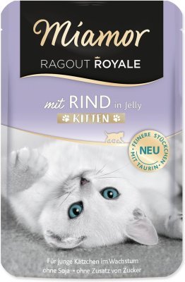 Kapsička Miamor Ragout Royale Kitten hovězí v želé 100g
