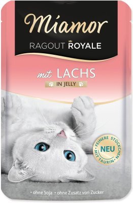 Kapsička Miamor Ragout Royale Adult losos v želé 100g