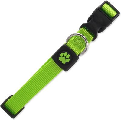 Obojek Active Dog Premium M limetka 2x34-49cm