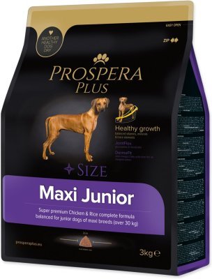 Krmivo Prospera Plus Maxi Junior kuře s rýží 3kg