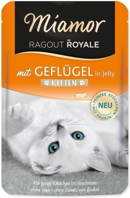 Kapsička Miamor Ragout Royale Kitten drůbež v želé 100g