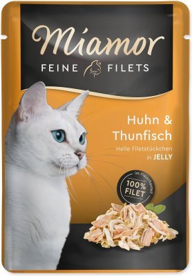 Kapsička Miamor Feine Filets Adult kuře a tuňák v želé 100g