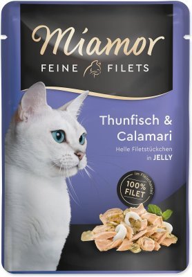 Kapsička Miamor Feine Filets Adult tuňák a kalamáry v želé 100g