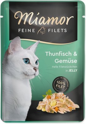 Kapsička Miamor Feine Filets Adult tuňák se zeleninou v želé 100g