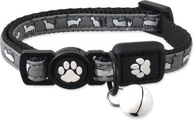 Obojek Active Cat Reflective XS černý 1x19-31cm
