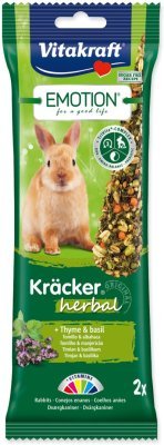 Tyčinky Vitakraft Emotion Kracker králík, s bylinkami 2ks