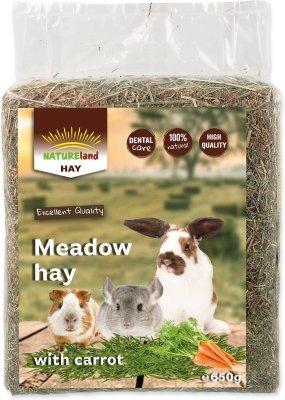 Seno Nature Land Hay s mrkví 0,65kg