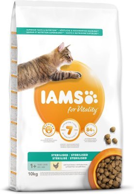 Krmivo IAMS Cat Adult/Senior Weight Control/Sterilized Chicken 10kg