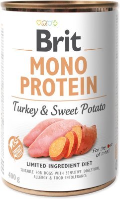 Konzerva Brit Mono Protein krůta s batáty 400g