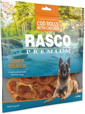 Pochoutka Rasco Premium treska obalená kuřecím, rolky 500g