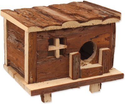 Domek Small Animals Srub dřevěný s kůrou 18x13x13,5cm