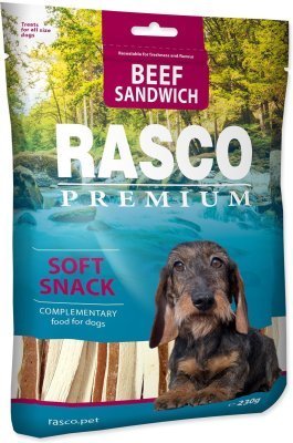 Pochoutka Rasco Premium hovězí s treskou, sendvič 230g