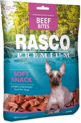 Pochoutka Rasco Premium hovězí kousky 230g