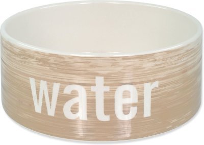 Miska Dog Fantasy keramická vzor dřevo 20x7,5cm 1500ml
