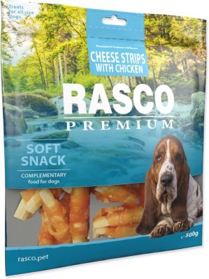 Pochoutka Rasco Premium kuřecím obalené sýrové proužky 500g