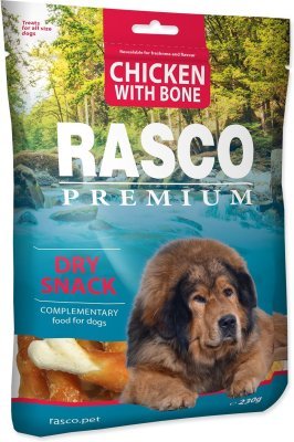Pochoutka Rasco Premium kuřecím obalené kosti 230g
