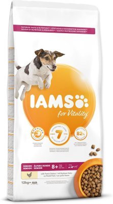 Krmivo IAMS Dog Senior Small & Medium Chicken 12kg