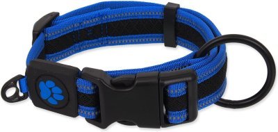 Obojek Active Dog Fluffy L modrý 3,2x39-59cm