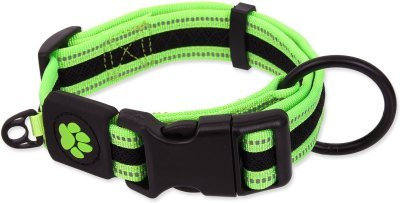 Obojek Active Dog Fluffy XL limetka 3,8x44-70cm