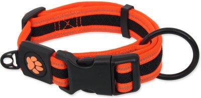 Obojek Active Dog Fluffy L oranžový 3,2x39-59cm