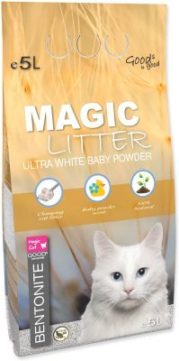 Kočkolit Magic Litter Bentonite Ultra White Baby Powder 5L/4,4kg