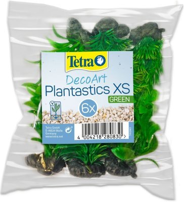 Dekorace Tetra Rostlina Mix zelený XS 6ks