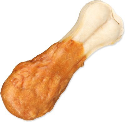 Pochoutka Trixie DentaFun buvolí kůže obalená kuřecím, kost 11cm 60g 2ks