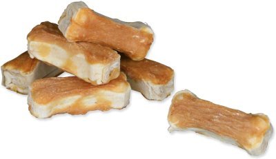 Pochoutka Trixie DentaFun buvolí kůže obalená kuřecím 5cm 120g 8ks
