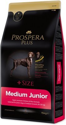 Krmivo Prospera Plus Medium Junior kuře s rýží 15kg