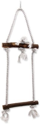Hračka Bird Jewel závesná drevo a povraz 15x50cm