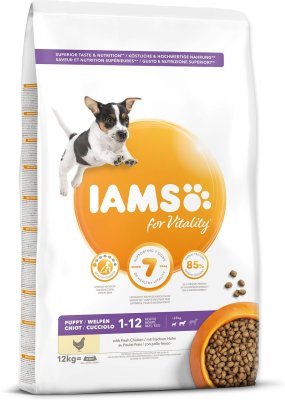 Krmivo IAMS Dog Puppy Small & Medium Chicken 12kg