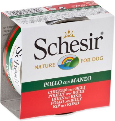 Konzerva SCHESIR kuře a hovězí v želé 150g