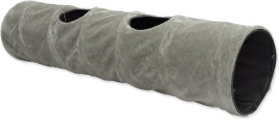 Tunel Magic Cat XL plyš šedý 150x35cm