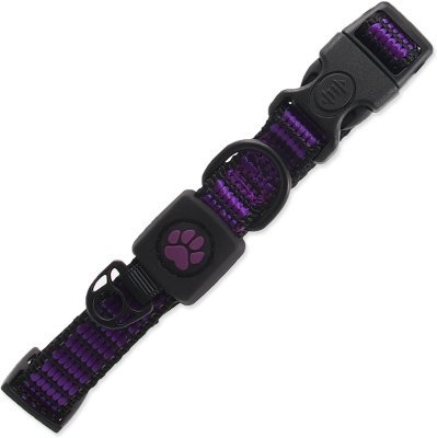 Obojek Active Dog Strong S fialový 1,5x27-37cm