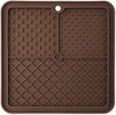 Podložka lízací Epic Pet Lick&Snack čtverec hnědý 20x20cm