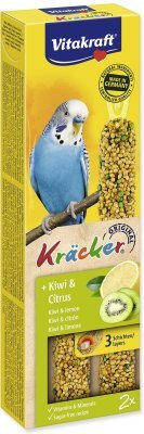 Tyčinky Vitakraft Kracker andulka, s kiwi a citrusy 2ks