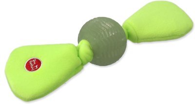 Hračka Dog Fantasy Glow míč bílý z TPR svítící ve tmě 25cm