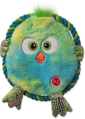 Hračka Dog Fantasy Monsters kuře šustící s provazem zelené 18cm