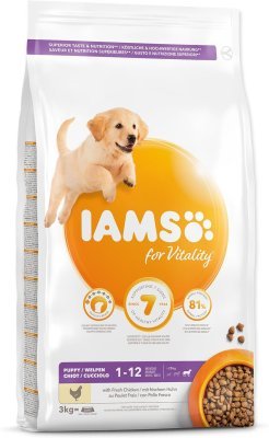 Krmivo IAMS Dog Puppy Large Chicken 3kg
