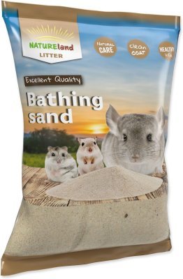 Písek Nature Land koupací pro činčily 3,3kg