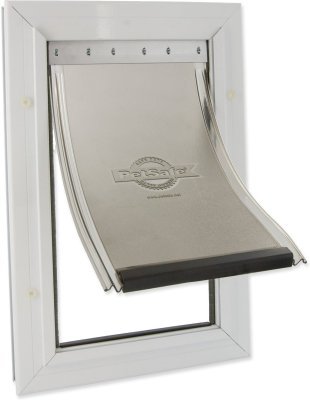 Dvířka PetSafe hliníková s flexibilním flapem, výřez 64,2x36,6cm
