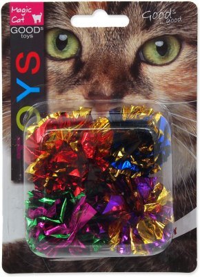 Hračka Magic Cat míček s třásněmi lesklý 3,75cm 4ks