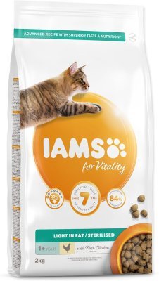 Krmivo IAMS Cat Adult/Senior Weight Control/Sterilized Chicken 2kg