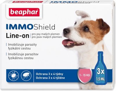 Pipeta Beaphar Line-on IMMO Shield pre psa S 3x1,5ml