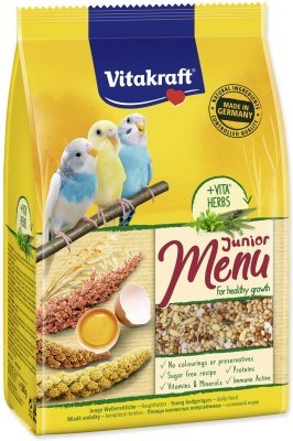 Krmivo Vitakraft Vital Menu andulka junior 500g