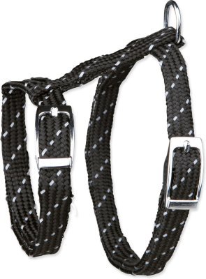 Set postroj a vodítko pro kočky reflexní, nylon