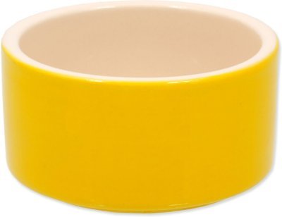 Miska Small Animals keramická pro králíky žlutá 10x5cm