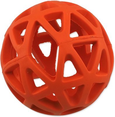 Hračka Dog Fantasy míček děrovaný oranžový 7cm